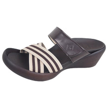 画像をギャラリービューアに読み込む, リゲッタカヌー ストライプクロスベルトサンダル RegettaCanoe LVW035z CJLW5503a レディース