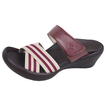 画像をギャラリービューアに読み込む, リゲッタカヌー ストライプクロスベルトサンダル RegettaCanoe LVW035z CJLW5503a レディース