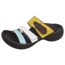 画像をギャラリービューアに読み込む, リゲッタカヌー エッグヒール トリコロール3本ベルトサンダル RegettaCanoe CJEG5224 lvw100 レディース