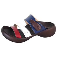 画像をギャラリービューアに読み込む, リゲッタカヌー エッグヒール トリコロール3本ベルトサンダル RegettaCanoe CJEG5224 lvw100 レディース