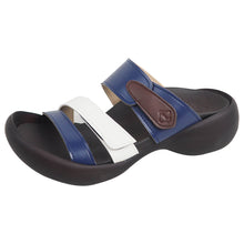 画像をギャラリービューアに読み込む, リゲッタカヌー エッグヒール トリコロール3本ベルトサンダル RegettaCanoe CJEG5224 lvw100 レディース