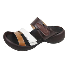 画像をギャラリービューアに読み込む, リゲッタカヌー エッグヒール トリコロール3本ベルトサンダル RegettaCanoe CJEG5224 lvw100 レディース