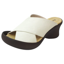 画像をギャラリービューアに読み込む, リゲッタカヌー サンダル RegettaCanoe ミュール つっかけ ウェッジソール クロスベルト 日本製 LVW186 CJFH806 レディース