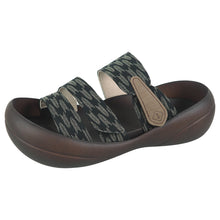 画像をギャラリービューアに読み込む, リゲッタカヌー 青海波模様 3本ベルトサンダル RegettaCanoe SMS012 CJBF5170 メンズ