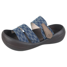 画像をギャラリービューアに読み込む, リゲッタカヌー 青海波模様 3本ベルトサンダル RegettaCanoe SMS012 CJBF5170 メンズ