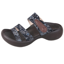 画像をギャラリービューアに読み込む, リゲッタカヌー 小菊柄3本ベルトサンダル RegettaCanoe CJEG5254 LVW310 レディース