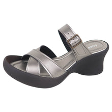 画像をギャラリービューアに読み込む, リゲッタカヌー フレンチウェッジヒール ストレッチベルトサンダル RegettaCanoe LVW452 CJFH809 レディース
