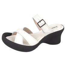 画像をギャラリービューアに読み込む, リゲッタカヌー フレンチウェッジヒール ストレッチベルトサンダル RegettaCanoe LVW452 CJFH809 レディース