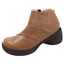 画像をギャラリービューアに読み込む, リゲッタカヌー ブロックヒール デザインショートブーツ RegettaCanoe LVW550 CJBK905 レディース