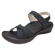 画像をギャラリービューアに読み込む, リゲッタカヌーフラットウェッジ 和柄サンダル(麻の葉柄) RegettaCanoe lvw604 CJFW3518 レディース