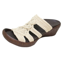 画像をギャラリービューアに読み込む, リゲッタカヌー ウェッジヒール 編み込みニットサンダル RegettaCanoe lvw605 CJLW4510 レディース