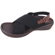 画像をギャラリービューアに読み込む, リゲッタカヌー ゴムクロスベルト ストラップサンダル RegettaCanoe CJFW3515 LVW633 レディース