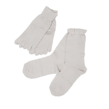 画像をギャラリービューアに読み込む, KinoKoto スミラボ おやすみ重ね履きソックス キノコト asc018 レディース