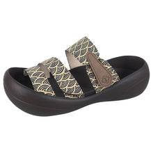 画像をギャラリービューアに読み込む, リゲッタカヌー 青海波模様 3本ベルトサンダル RegettaCanoe SMS012 CJBF5170 メンズ