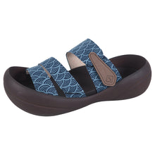 画像をギャラリービューアに読み込む, リゲッタカヌー 青海波模様 3本ベルトサンダル RegettaCanoe SMS012 CJBF5170 メンズ
