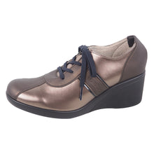 画像をギャラリービューアに読み込む, リゲッタ 6cmウェッジソール2トーンレースアップスニーカー Re:getA SMS082 R605 レディース