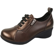 画像をギャラリービューアに読み込む, リゲッタ サイドジップ ゴムひもレースアップシューズ Re:getA R2164 SMS159 レディース