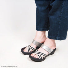 画像をギャラリービューアに読み込む, リゲッタカヌー ストライプクロスベルトサンダル RegettaCanoe LVW035z CJLW5503a レディース