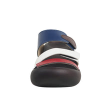 画像をギャラリービューアに読み込む, リゲッタカヌー エッグヒール トリコロール3本ベルトサンダル RegettaCanoe CJEG5224 lvw100 レディース