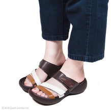 画像をギャラリービューアに読み込む, リゲッタカヌー エッグヒール トリコロール3本ベルトサンダル RegettaCanoe CJEG5224 lvw100 レディース