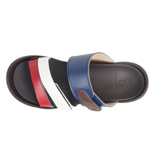 画像をギャラリービューアに読み込む, リゲッタカヌー エッグヒール トリコロール3本ベルトサンダル RegettaCanoe CJEG5224 lvw100 レディース