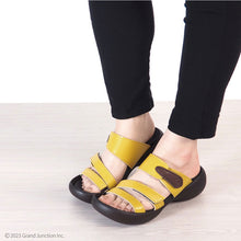 画像をギャラリービューアに読み込む, リゲッタカヌー 単色3本ベルトサンダル RegettaCanoe CJEG5223a LVW104 レディース