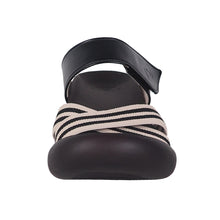 画像をギャラリービューアに読み込む, リゲッタカヌー ストライプクロスベルトサンダル RegettaCanoe LVW035z CJLW5503a レディース