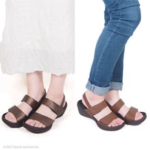 画像をギャラリービューアに読み込む, リゲッタカヌー ローウェッジヒール ダブルベルクロストラップサンダル RegettaCanoe lvw113 CJLW5522a CJLW5537 レディース