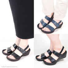 画像をギャラリービューアに読み込む, リゲッタカヌー ローウェッジヒール ダブルベルクロストラップサンダル RegettaCanoe lvw113 CJLW5522a CJLW5537 レディース