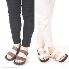 画像をギャラリービューアに読み込む, リゲッタカヌー ローウェッジヒール ダブルベルクロストラップサンダル RegettaCanoe lvw113 CJLW5522a CJLW5537 レディース