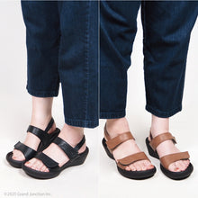 画像をギャラリービューアに読み込む, リゲッタカヌー ローウェッジヒール ダブルベルクロストラップサンダル RegettaCanoe lvw113 CJLW5522a CJLW5537 レディース