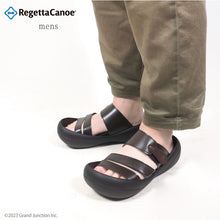 画像をギャラリービューアに読み込む, リゲッタカヌー ビッグフットソール 単色3本ベルトサンダル RegettaCanoe lvw116 CJBF5137 メンズ