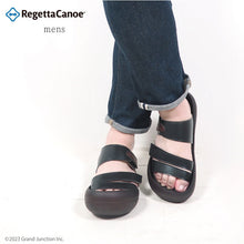 画像をギャラリービューアに読み込む, リゲッタカヌー ビッグフットソール 単色3本ベルトサンダル RegettaCanoe lvw116 CJBF5137 メンズ