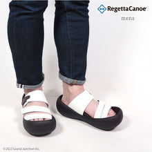 画像をギャラリービューアに読み込む, リゲッタカヌー ビッグフットソール 単色3本ベルトサンダル RegettaCanoe lvw116 CJBF5137 メンズ