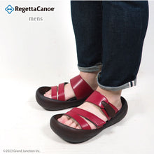 画像をギャラリービューアに読み込む, リゲッタカヌー ビッグフットソール 単色3本ベルトサンダル RegettaCanoe lvw116 CJBF5137 メンズ