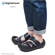 画像をギャラリービューアに読み込む, リゲッタカヌー ビッグフットソール 単色3本ベルトサンダル RegettaCanoe lvw116 CJBF5137 メンズ
