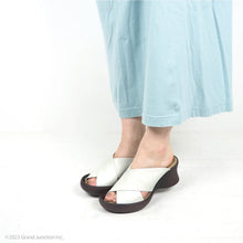 画像をギャラリービューアに読み込む, リゲッタカヌー サンダル RegettaCanoe ミュール つっかけ ウェッジソール クロスベルト 日本製 LVW186 CJFH806 レディース
