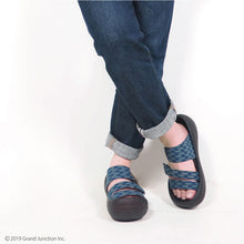 画像をギャラリービューアに読み込む, リゲッタカヌー 青海波模様 3本ベルトサンダル RegettaCanoe SMS012 CJBF5170 メンズ