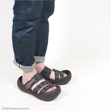 画像をギャラリービューアに読み込む, リゲッタカヌー 青海波模様 3本ベルトサンダル RegettaCanoe SMS012 CJBF5170 メンズ