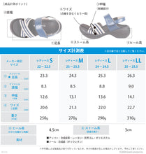 画像をギャラリービューアに読み込む, リゲッタカヌー ストライプゴムベルトベルクロサンダル RegettaCanoe LVW302 CJEG5238a レディース