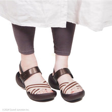 画像をギャラリービューアに読み込む, リゲッタカヌー ストライプゴムベルトベルクロサンダル RegettaCanoe LVW302 CJEG5238a レディース