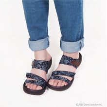 画像をギャラリービューアに読み込む, リゲッタカヌー 小菊柄3本ベルトサンダル RegettaCanoe CJEG5254 LVW310 レディース