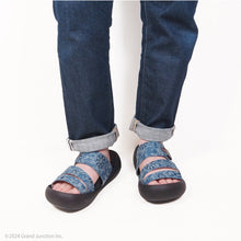 画像をギャラリービューアに読み込む, リゲッタカヌー 小菊柄3本ベルトサンダル RegettaCanoe LVW377 CJMB2511 メンズ