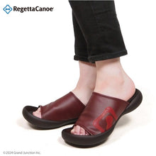 画像をギャラリービューアに読み込む, リゲッタカヌー 合皮ロゴ カバーサンダル RegettaCanoe LVW393 CJFD5344 レディース