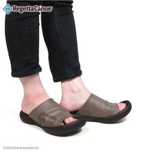 画像をギャラリービューアに読み込む, リゲッタカヌー 合皮ロゴ カバーサンダル RegettaCanoe LVW393 CJFD5344 レディース