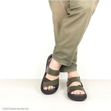 画像をギャラリービューアに読み込む, リゲッタカヌー クロスベルトゴムストラップサンダル RegettaCanoe LVW463 CJMB2502a メンズ