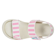 画像をギャラリービューアに読み込む, リゲッタカヌー 阪神タイガースコラボ ストライプストラップサンダル RegettaCanoe 野球 LVW526 HT103 レディース