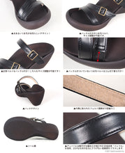 画像をギャラリービューアに読み込む, リゲッタカヌー ハイウエッジヒール 2バックルサンダル Regettacanoe LVW548 CJHW5614 レディース