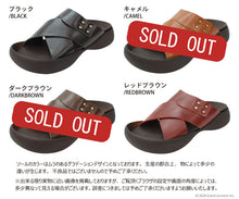 画像をギャラリービューアに読み込む, リゲッタカヌー サンダル RegettaCanoe メンズサンダル 本革 レザー 生地 日本製 デザイン クロスベルト オープントゥ つっかけ LVW554 CJOS8505 メンズ