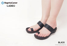 画像をギャラリービューアに読み込む, リゲッタカヌー フラットウェッジ トングサンダル RegettaCanoe lvw583 CJFW3511 レディース